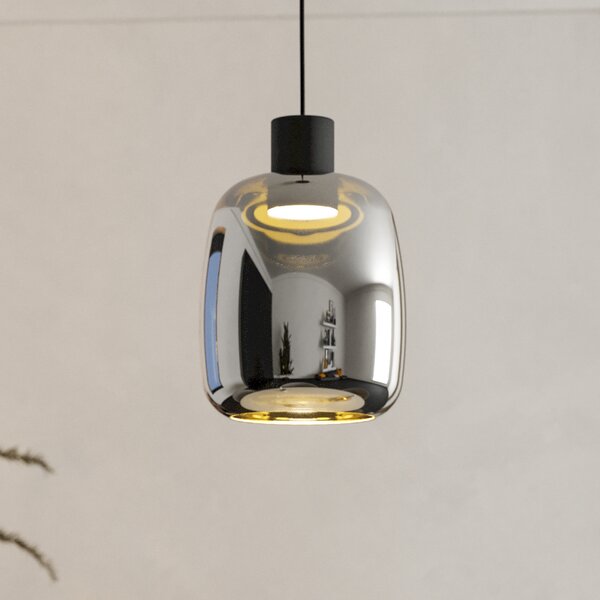 EGLO connect Lampă suspendată LED Molochio-Z, 1 bec, negru, reglabil, Negru, Camera de zi / sufragerie, Metal, Modern