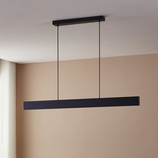 EGLO connect Lampă suspendată LED Andreas-Z, negru, oțel, reglabil, Negru, Camera de zi / sufragerie, Metal, Modern