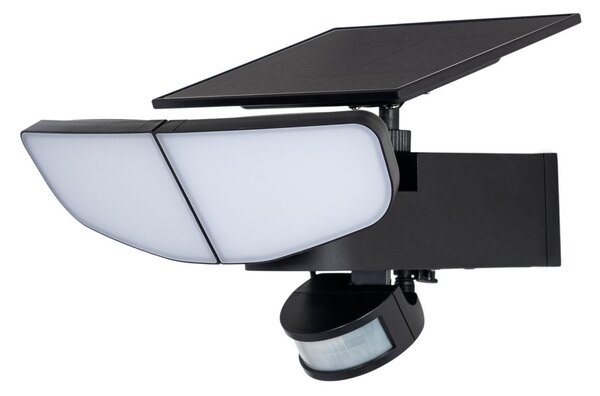 Lămpi de exterior Lindby, Naelin, reglabil, Negru, Balcon, Plastic, Modern