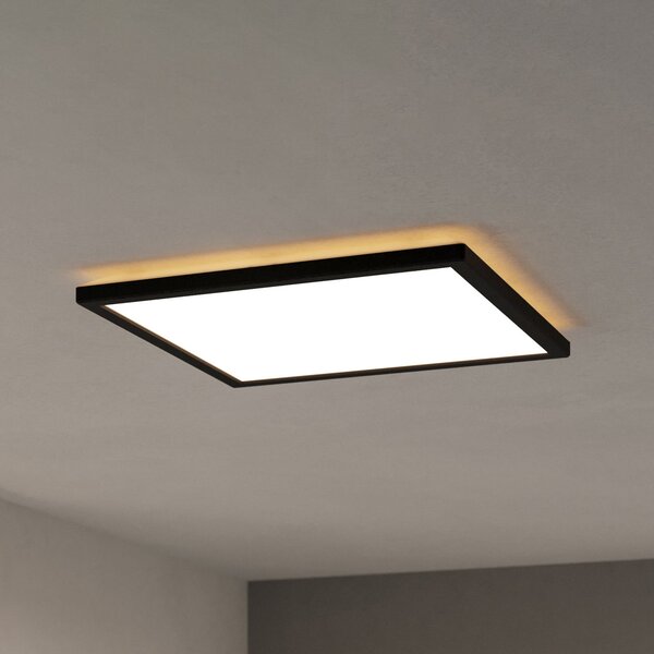 EGLO connect plafonieră LED Rovito-Z, negru, 39 x cm, reglabil, Negru, Camera de zi / sufragerie, Plastic