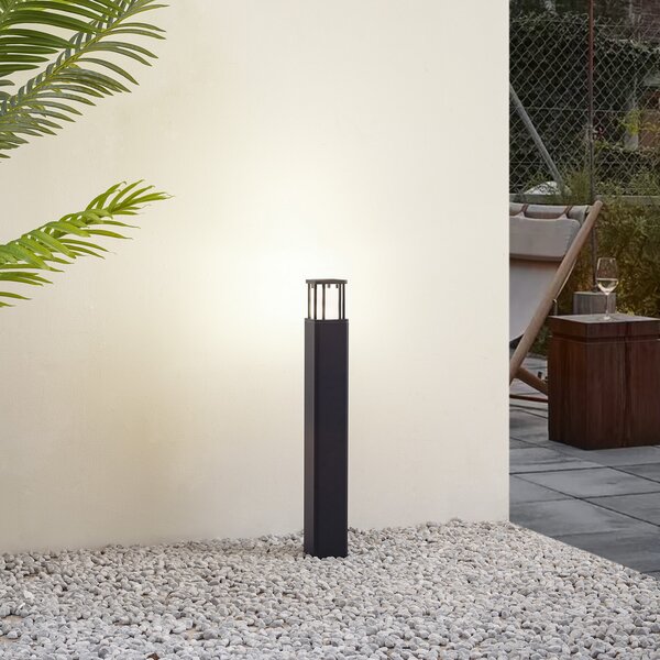 Lămpi de exterior Lucande, Dakil, reglabil, Negru, Terasă, Aluminiu, Modern