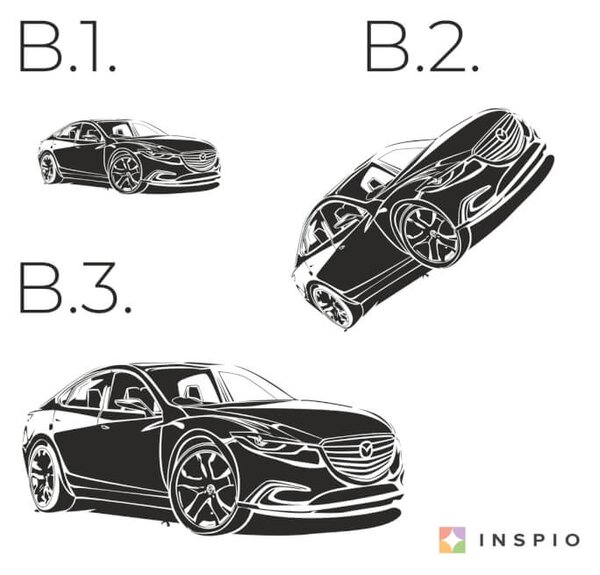 INSPIO-Autocolant textil - INSPIO-Producție cadouri și deco - Autocolant de perete - Mazda