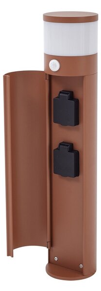 Lampă de Exterior Lucande, Corban, reglabil, Maro / Rugină, Terasă, Aluminiu, Modern
