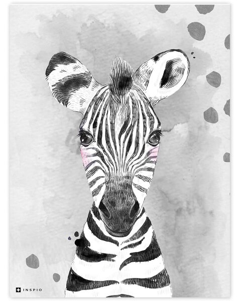 Pictură pentru camera copiilor - Color cu zebră