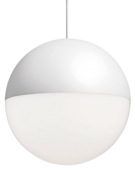 Lustră Pendul FLOS, String Light Sphere, reglabil, Alb, Zona coridorului, Metal, Modern