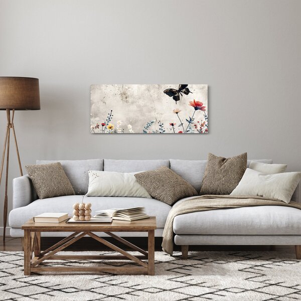Tablou - Pajiște în beton (120x50 cm)