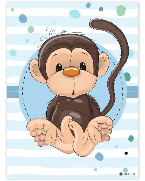 Imagine cu o maimuță în camera copiilor