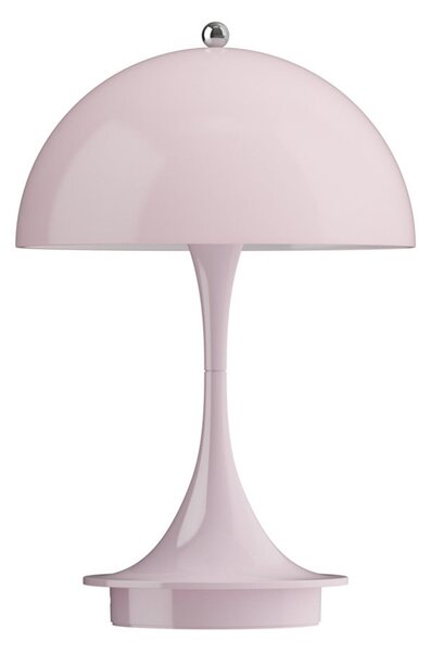 Louis Poulsen Panthella PORTABLE 160 V3, opal roz deschis, reglabil, Roz / Rosé, Camera de zi / sufragerie, Plastic, Design