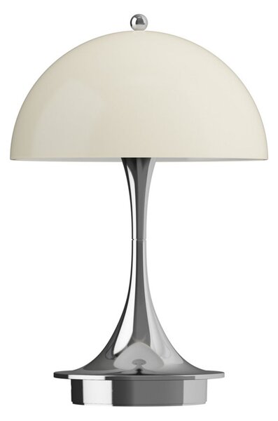 Louis Poulsen Panthella PORTABLE 160 V3, crom opal/bej, reglabil, Metalic, Camera de zi / sufragerie, Plastic, Design