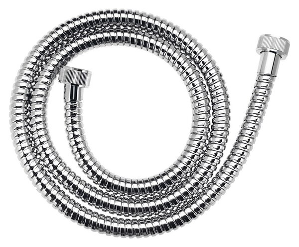Furtun de dus, Ferro, metal impletit, 200 cm, crom