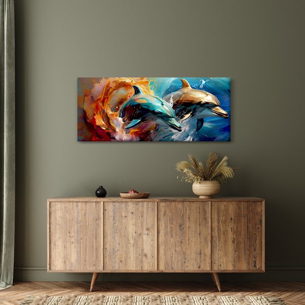 Tablou - Pictură de delfin (120x50 cm)