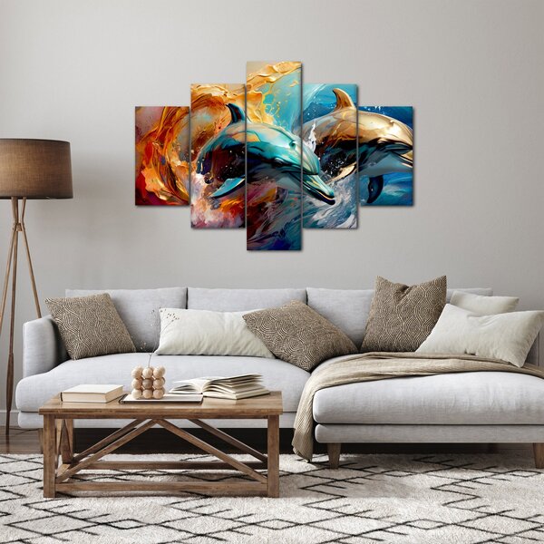 Tablou - Pictură de delfin (150x105 cm)