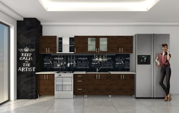 Mobila Bucatarie ANIELA wenge 1.8m