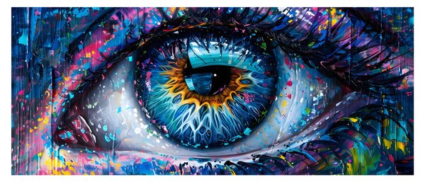 Tablou - Pictura ochilor (120x50 cm)