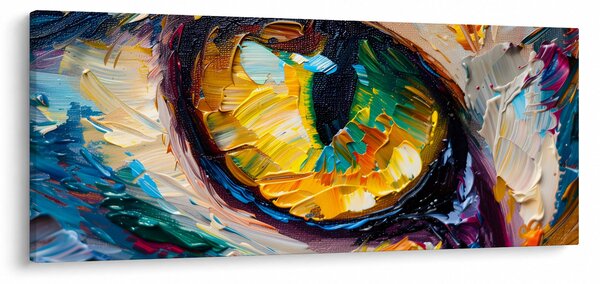 Tablou - Ochi de pisică Pictură (120x50 cm)