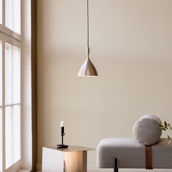 Northern lampă suspendată Dokka oțel, reglabil, Metalic, Camera de zi / sufragerie, Metal, Scandinavă
