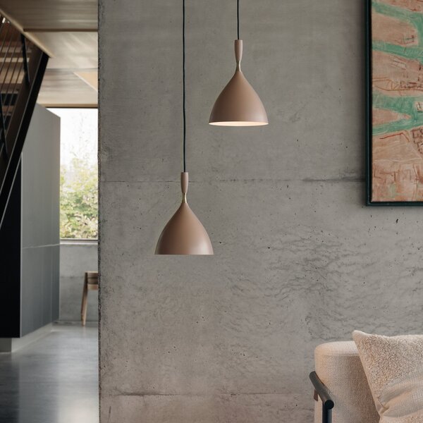 Northern lampă suspendată Dokka bej, reglabil, Camera de zi / sufragerie, Metal, Scandinavă