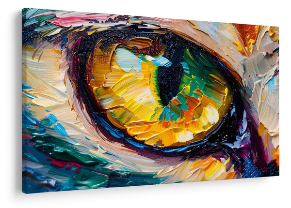 Tablou - Ochi de pisică Pictură (90x60 cm)