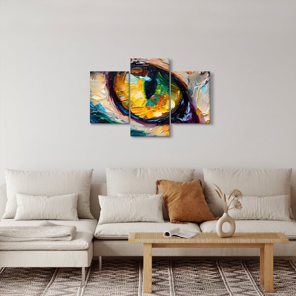Tablou - Ochi de pisică Pictură (90x60 cm)