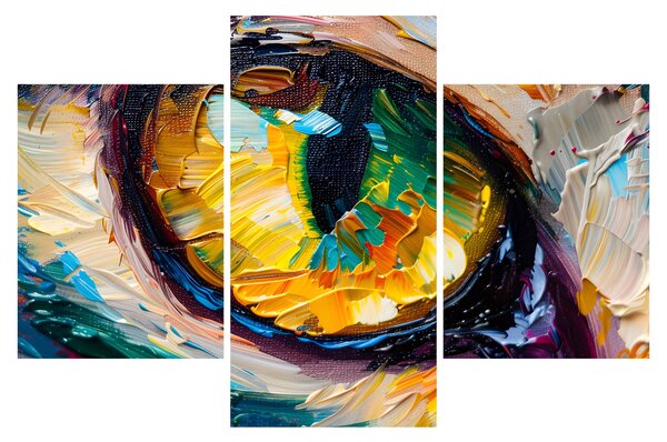 Tablou - Ochi de pisică Pictură (90x60 cm)