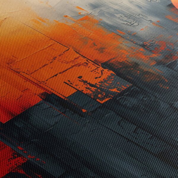 Tablou - Pictura abstractă a orașului (90x60 cm)