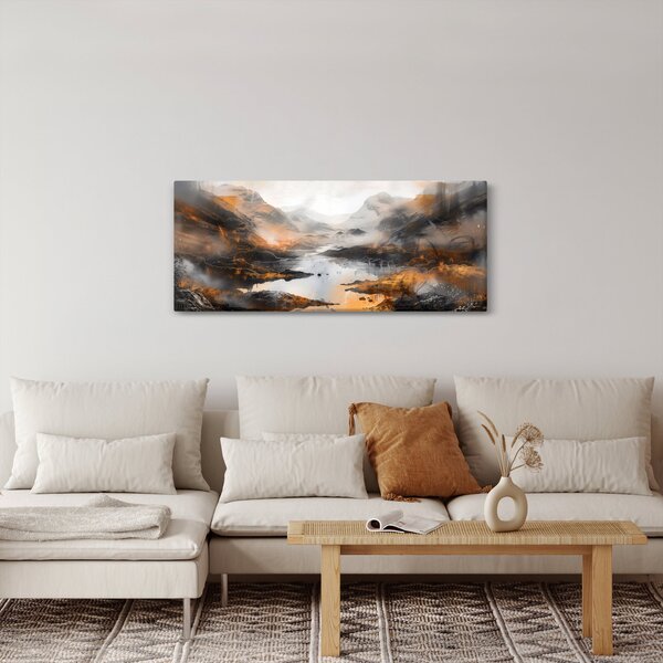 Tablou - Pictura peisajelor montane (120x50 cm)