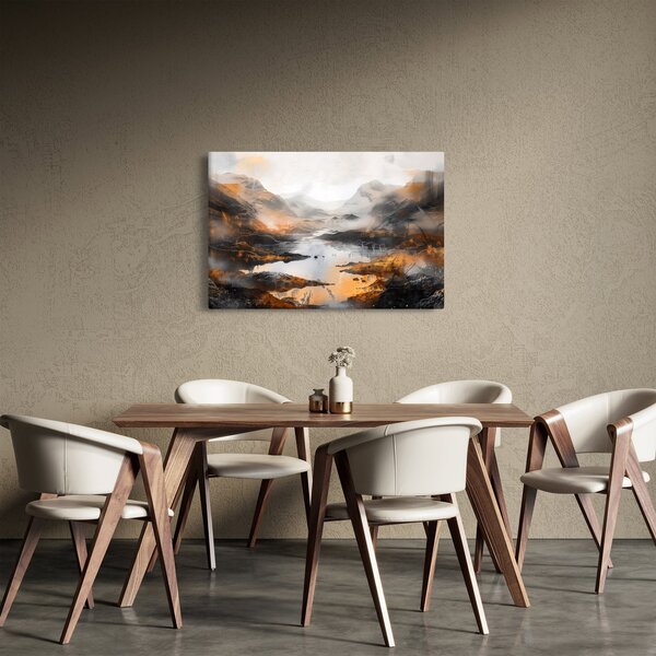 Tablou - Pictura peisajelor montane (90x60 cm)