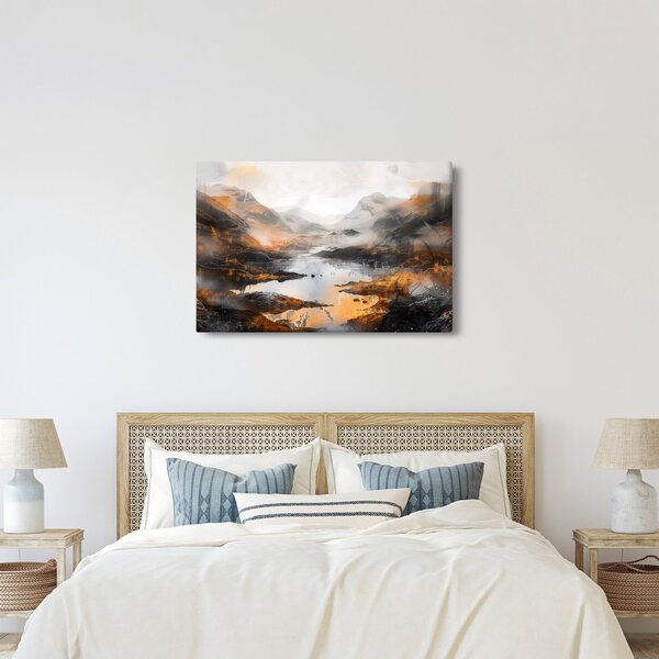 Tablou - Pictura peisajelor montane (90x60 cm)
