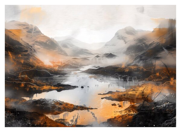 Tablou - Pictura peisajelor montane (70x50 cm)