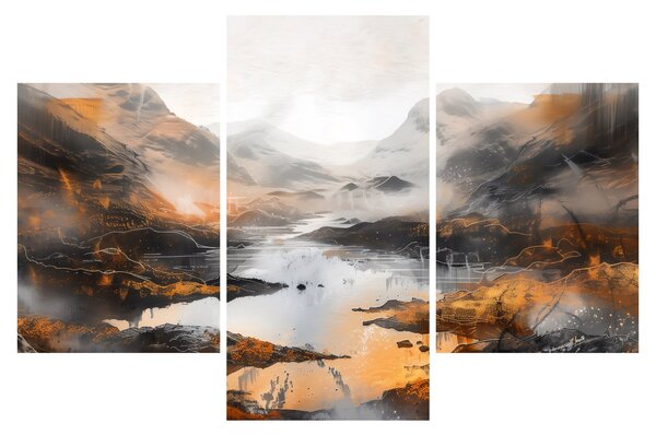 Tablou - Pictura peisajelor montane (90x60 cm)