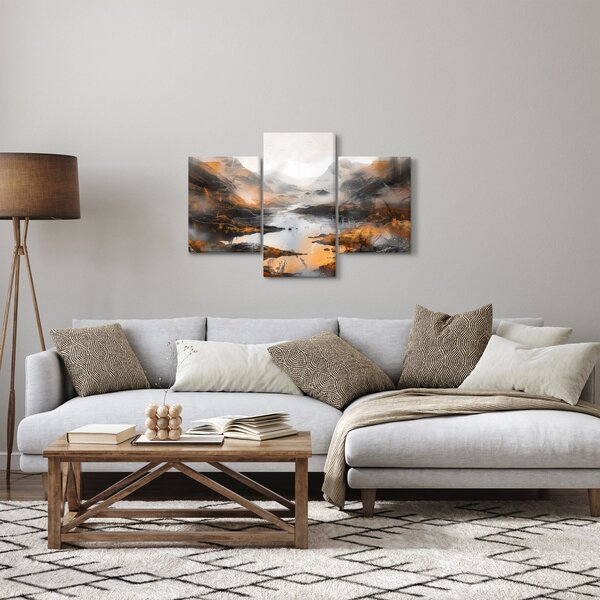 Tablou - Pictura peisajelor montane (90x60 cm)