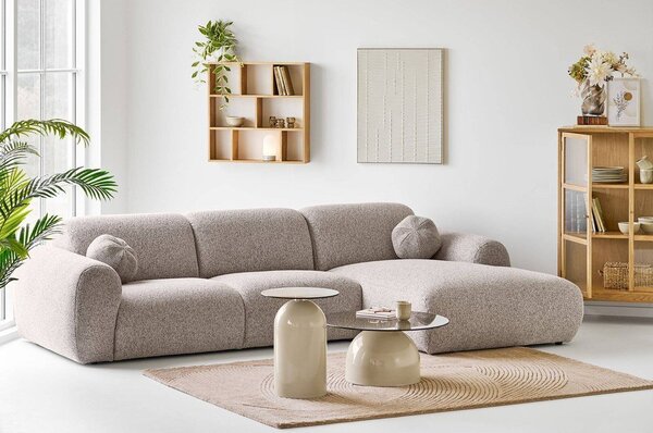 Covor în culoare naturală închisă țesut manual din lână 160x230 cm Pune – House Nordic