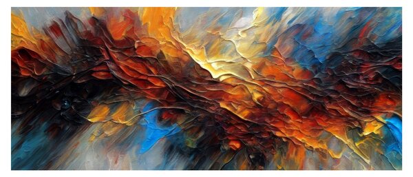 Tablou - Textura culorii (120x50 cm)