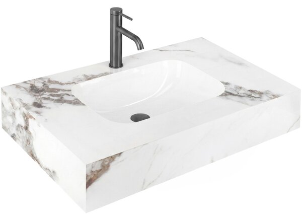 Lavoar suspendat REA Aresa Cold Jade 80
