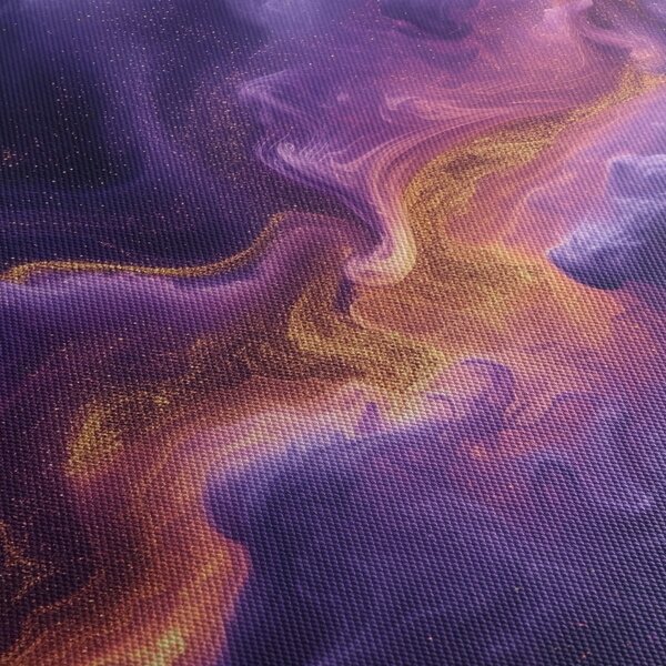 Tablou - Nebuloasa purpurie (cu ceas) (90x30 cm)