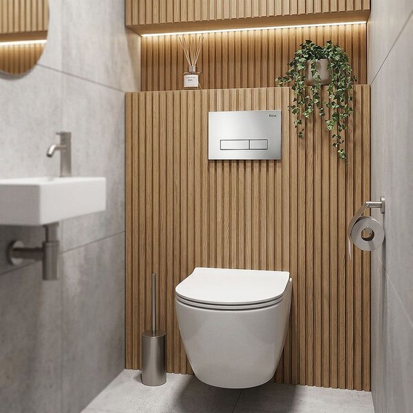 Clapeta pentru rezervor incastrat Rea HD K011A-Q and Slim 024N Satin