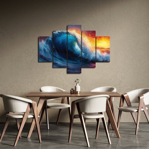 Tablou - Val în apus de soare (150x105 cm)