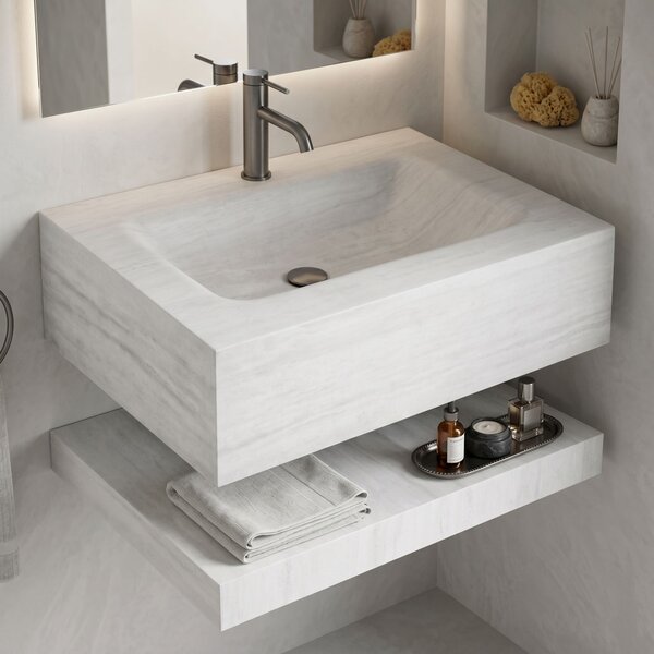 Lavoar suspendat cu raft Rea Apollo Muralto Roma 70
