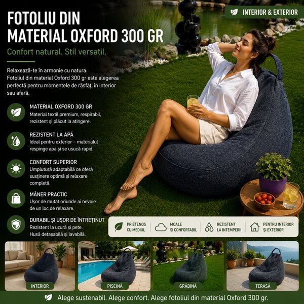 Fotoliu Bean Bag Interior-Exterior (6)