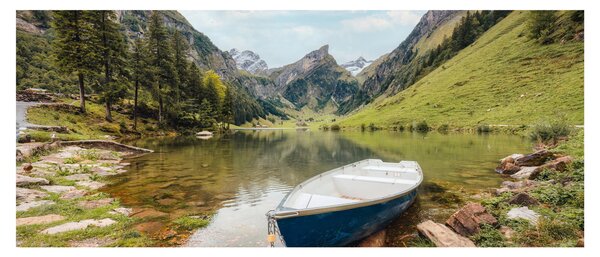 Tablou - Seealpsee, lac din Elveția (120x50 cm)