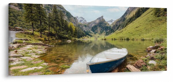 Tablou - Seealpsee, lac din Elveția (120x50 cm)