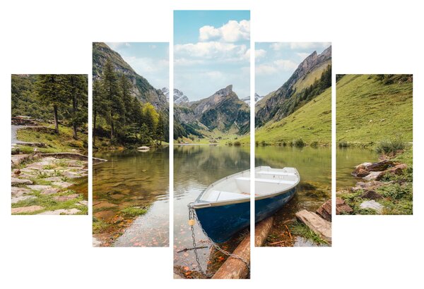 Tablou - Seealpsee, lac din Elveția (150x105 cm)