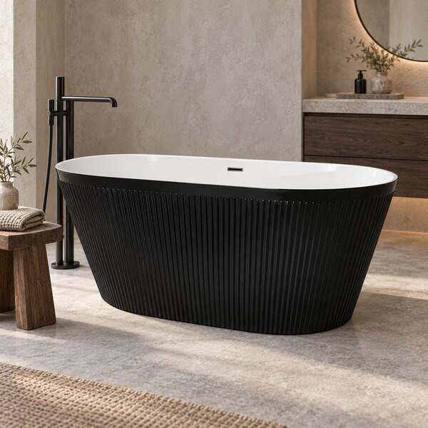 Cada baie freestanding Florenta neagra