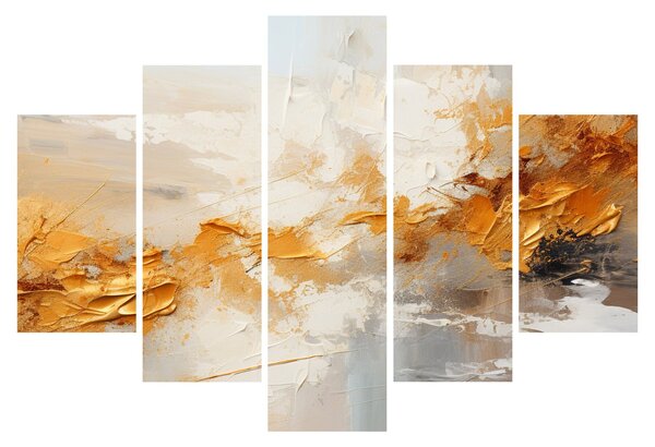 Tablou - Textura aurie (150x105 cm)
