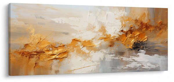 Tablou - Textura aurie (120x50 cm)