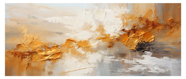 Tablou - Textura aurie (120x50 cm)