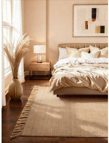 Covor în culoare naturală reversibil/țesut manual din iută 120x170 cm Fjord – Hanse Home