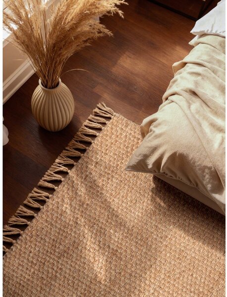 Covor în culoare naturală reversibil/țesut manual din iută 120x170 cm Fjord – Hanse Home