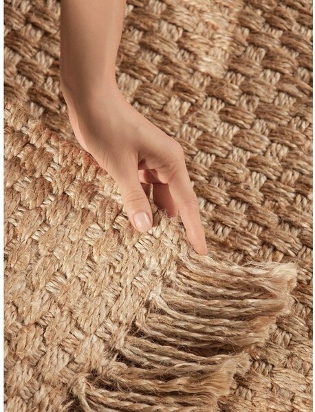 Covor în culoare naturală reversibil/țesut manual din iută 120x170 cm Fjord – Hanse Home