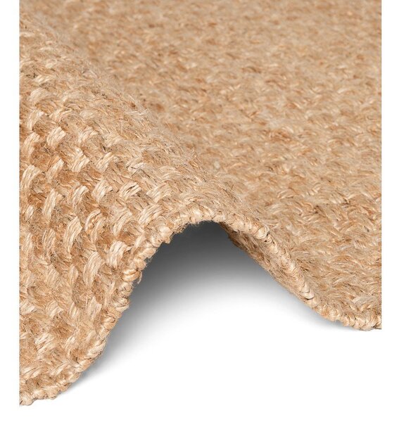 Covor tip traversă în culoare naturală reversibil/țesut manual din iută 80x200 cm Fjord – Hanse Home